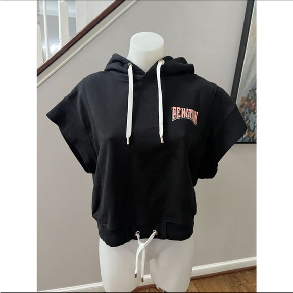 PE Nation Short Sleeve Cropped Hoodie Small - Picture 12 of 15